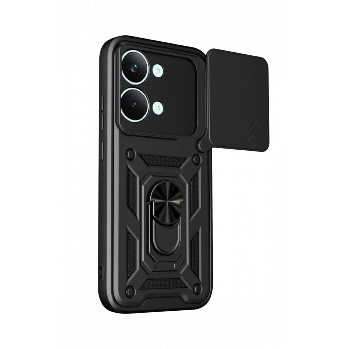 Newface Xiaomi Poco X8 Pro Max Pars Lens Yüzüklü Silikon - Siyah