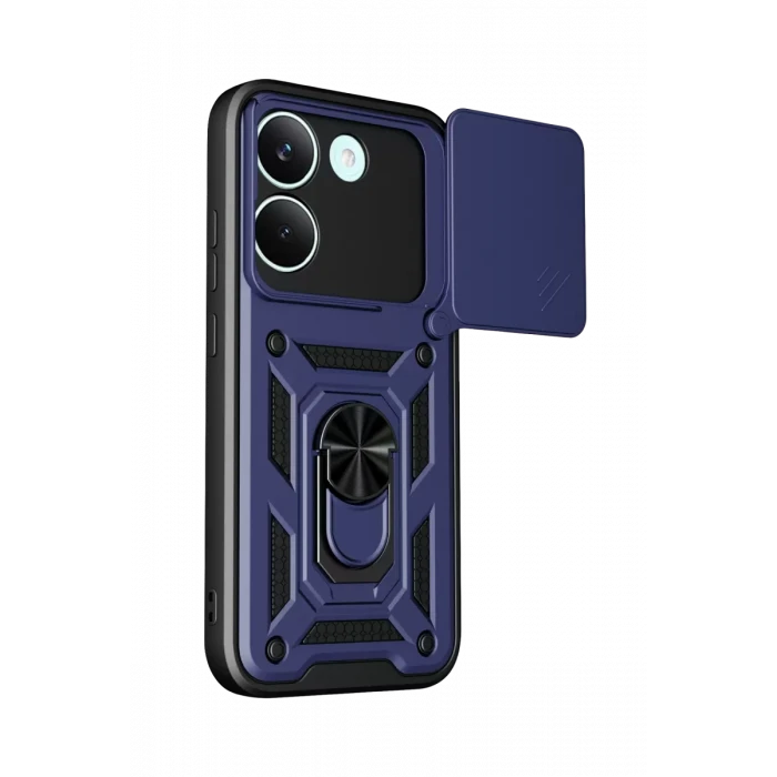 Newface Xiaomi Poco X8 Pro Pars Lens Yüzüklü Silikon - Lacivert