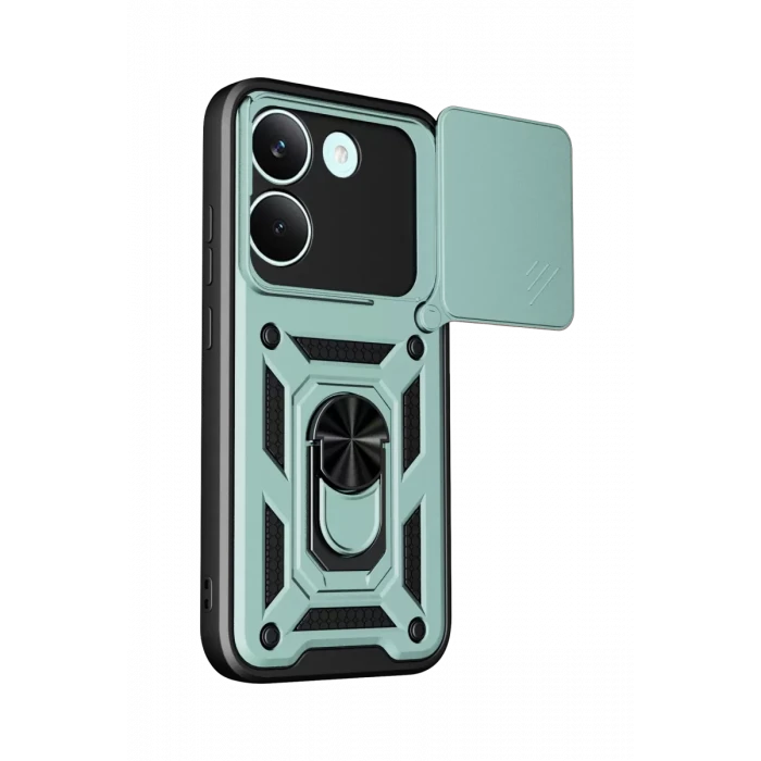 Newface Xiaomi Poco X8 Pro Pars Lens Yüzüklü Silikon - Yeşil