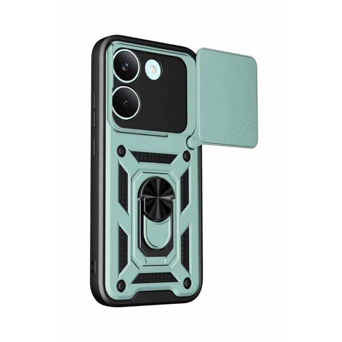 Newface Xiaomi Poco X8 Pro Pars Lens Yüzüklü Silikon - Yeşil
