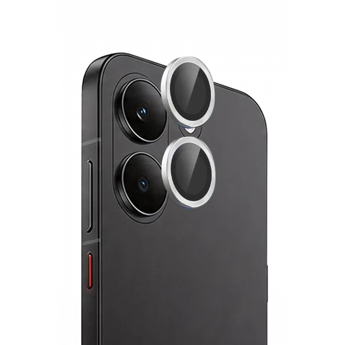Newface Xiaomi Poco X8 Pro Raze Metal Kamera Lens - Gümüş