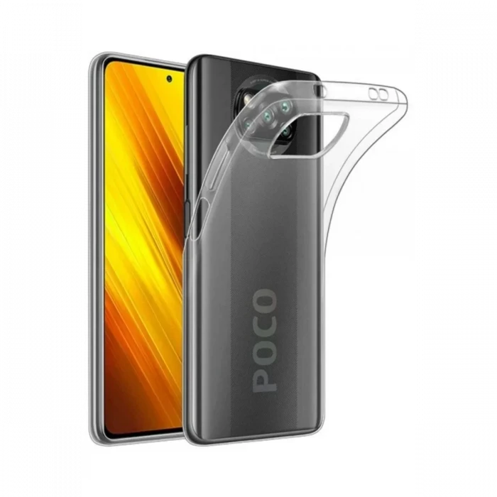 Newface Xiaomi Pocophone X3 Kılıf Lüx Şeffaf Silikon