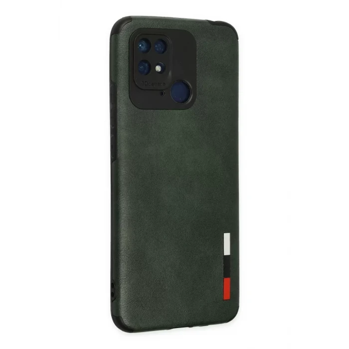 Newface Xiaomi Redmi 10C Kılıf Loop Deri Silikon - Yeşil