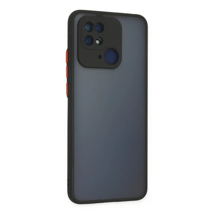 Newface Xiaomi Redmi 10C Kılıf Montreal Silikon Kapak - Siyah