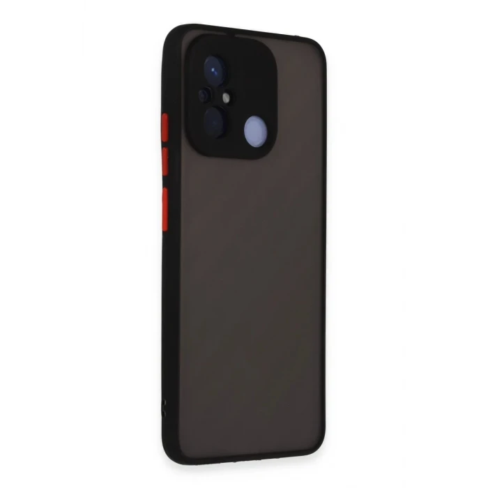 Newface Xiaomi Redmi 12C Kılıf Montreal Silikon Kapak - Siyah