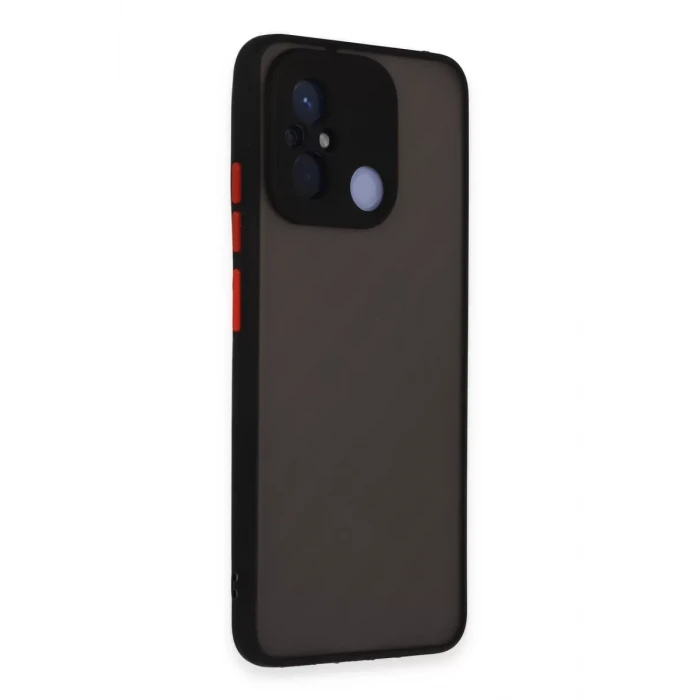 Newface Xiaomi Redmi 12C Kılıf Montreal Silikon Kapak - Siyah