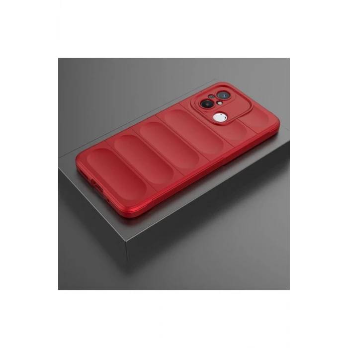 Newface Xiaomi Redmi 12C Kılıf Optimum Silikon - Kırmızı