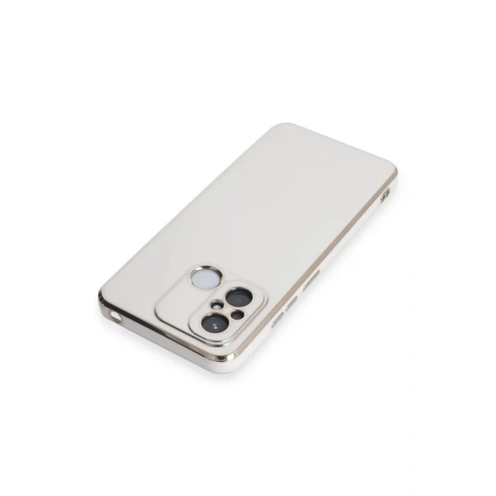 Newface Xiaomi Redmi 12C Kılıf Volet Silikon - Beyaz