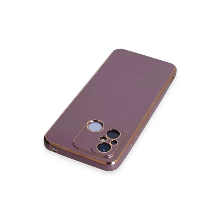 Newface Xiaomi Redmi 12C Kılıf Volet Silikon - Mor