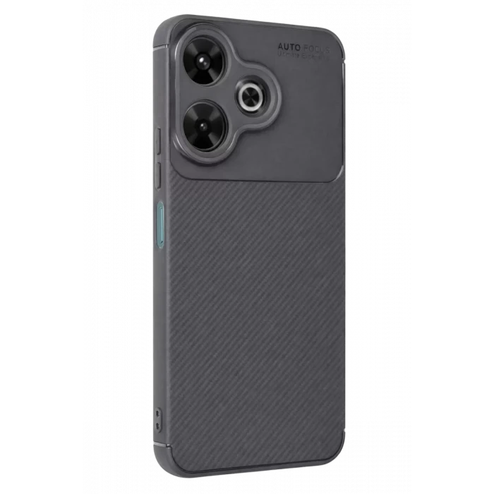 Newface Xiaomi Redmi 13 4G Kılıf Auto Focus Karbon Kapak - Gri