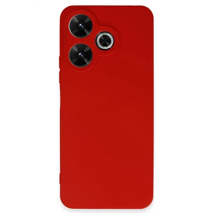 Newface Xiaomi Redmi 13 4G Kılıf First Silikon - Kırmızı