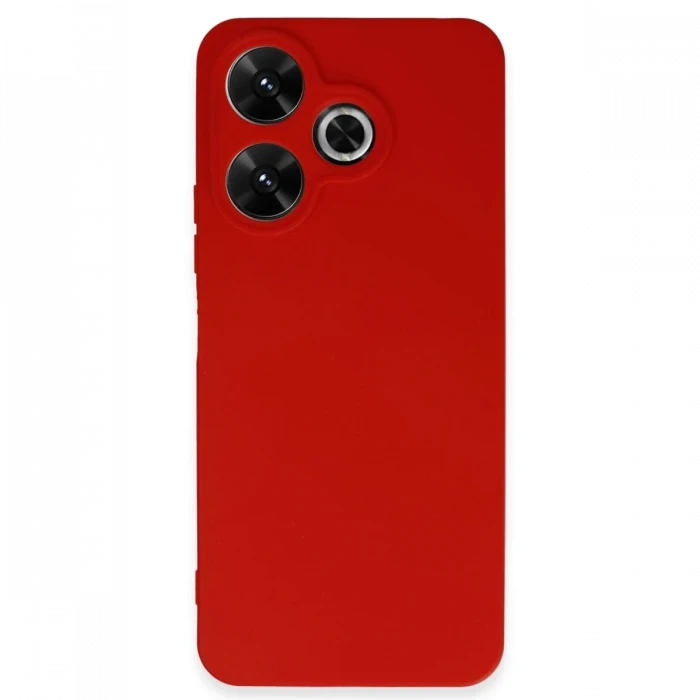 Newface Xiaomi Redmi 13 4G Kılıf First Silikon - Kırmızı