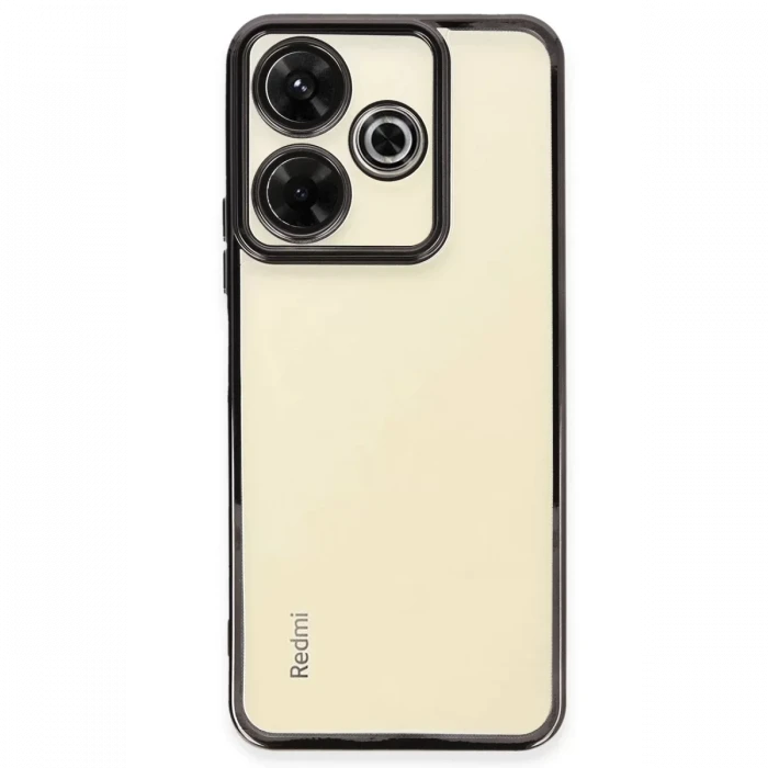 Newface Xiaomi Redmi 13 4G Kılıf Razer Lensli Silikon - Siyah