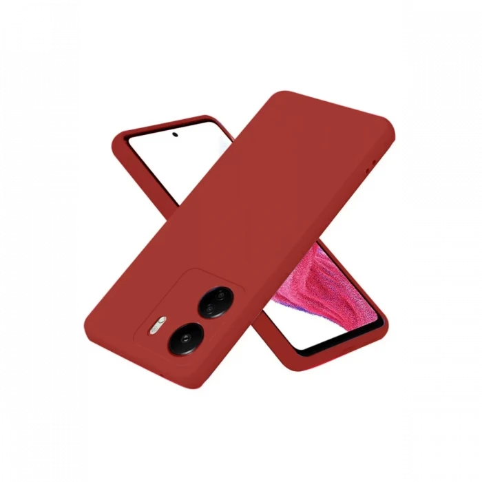 Newface Xiaomi Redmi 13C Kılıf First Silikon - Bordo
