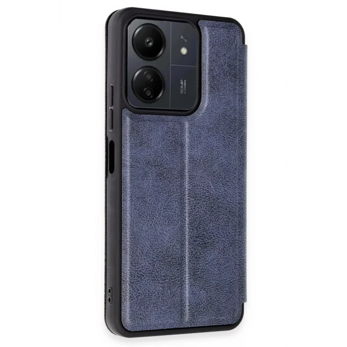 Newface Xiaomi Redmi 13C Kılıf Flip Cover - Lacivert