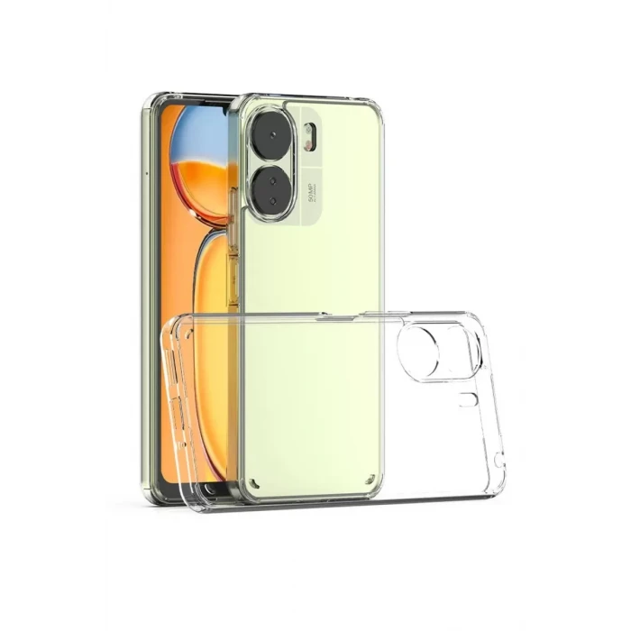 Newface Xiaomi Redmi 13C Kılıf Lüx Şeffaf Silikon