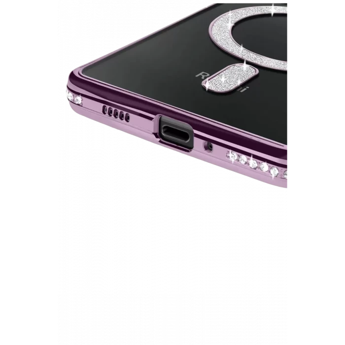 Newface Xiaomi Redmi 14C Joke Simli Magneticsafe Kılıf - Derin Mor