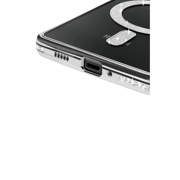 Newface Xiaomi Redmi 14C Joke Simli Magneticsafe Kılıf - Gümüş
