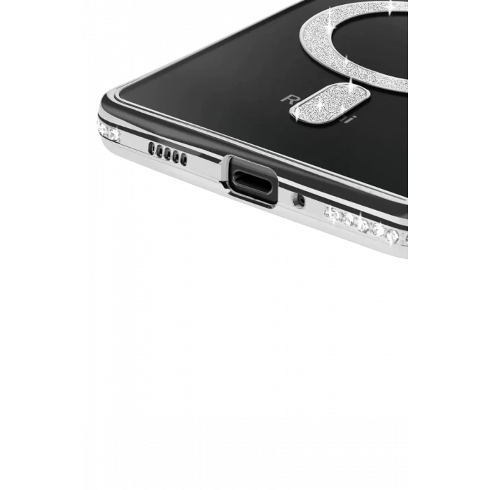Newface Xiaomi Redmi 14C Joke Simli Magneticsafe Kılıf - Gümüş