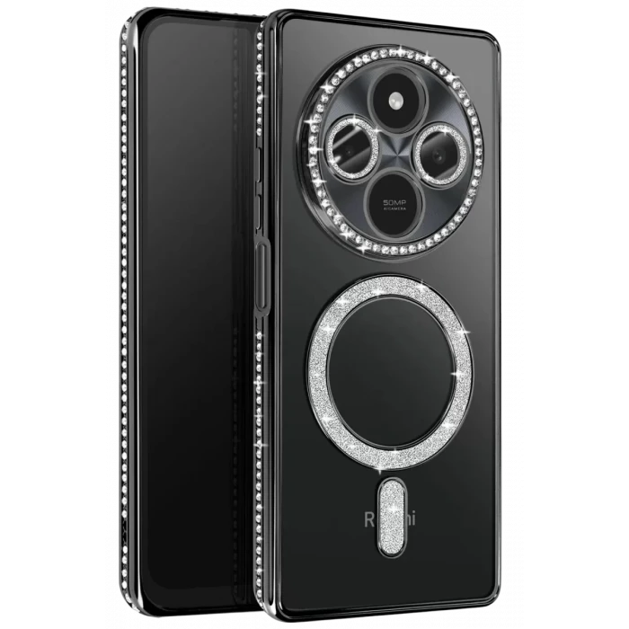 Newface Xiaomi Redmi 14C Joke Simli Magneticsafe Kılıf - Siyah