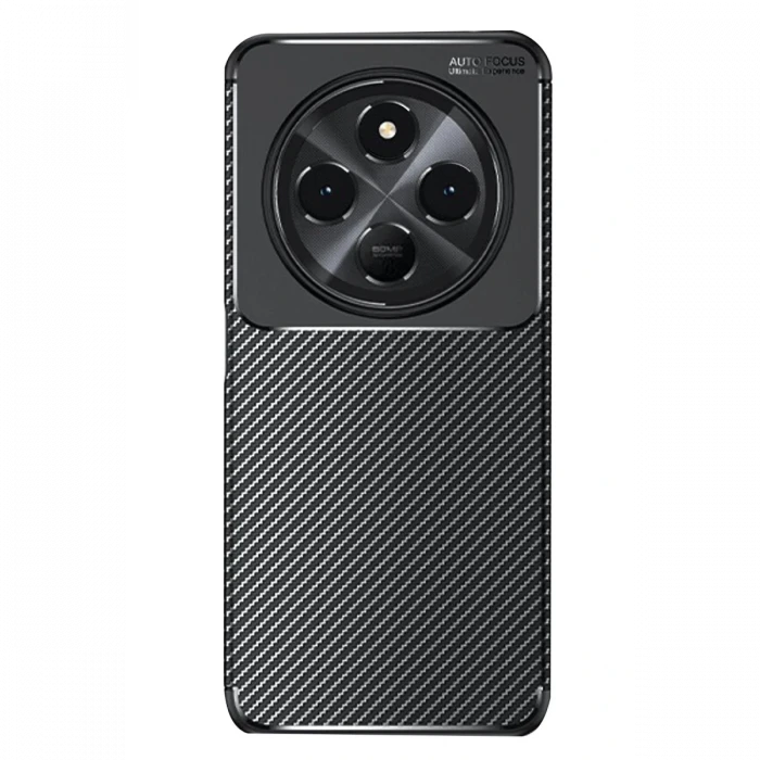Newface Xiaomi Redmi 14C Kılıf Auto Focus Karbon Kapak - Siyah