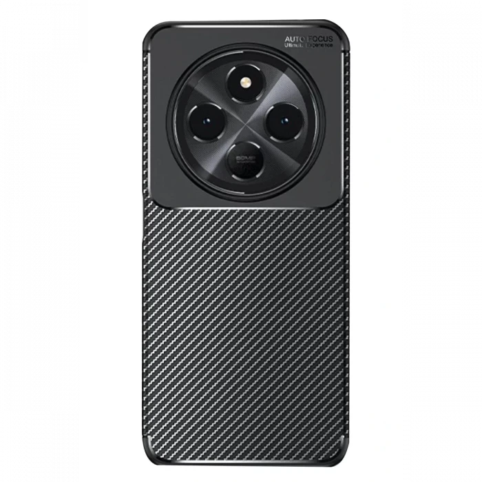 Newface Xiaomi Redmi 14C Kılıf Auto Focus Karbon Kapak - Siyah