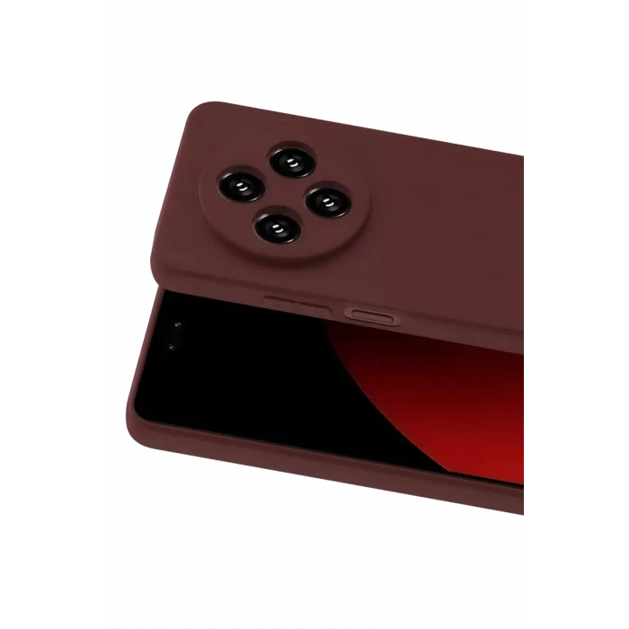 Newface Xiaomi Redmi 14C Kılıf First Silikon - Bordo