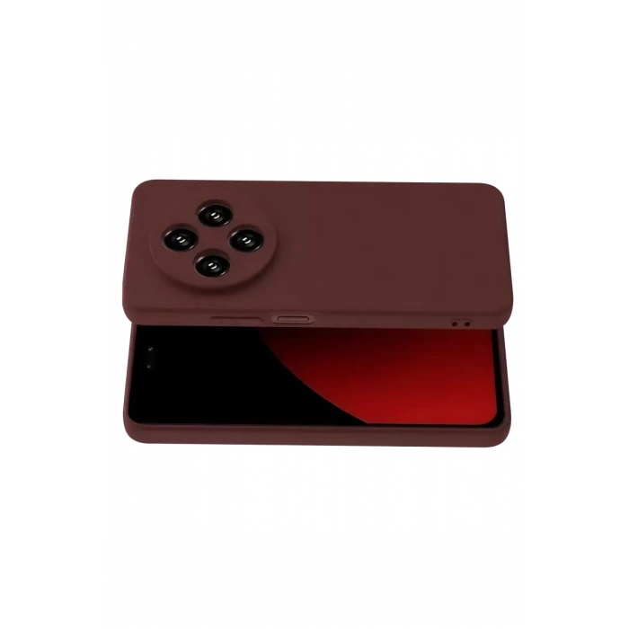 Newface Xiaomi Redmi 14C Kılıf First Silikon - Bordo