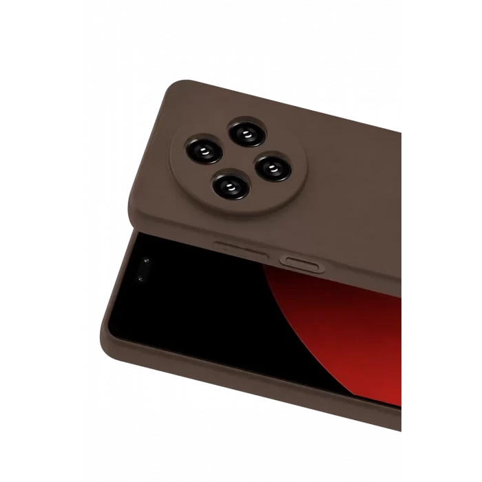 Newface Xiaomi Redmi 14C Kılıf First Silikon - Kahverengi