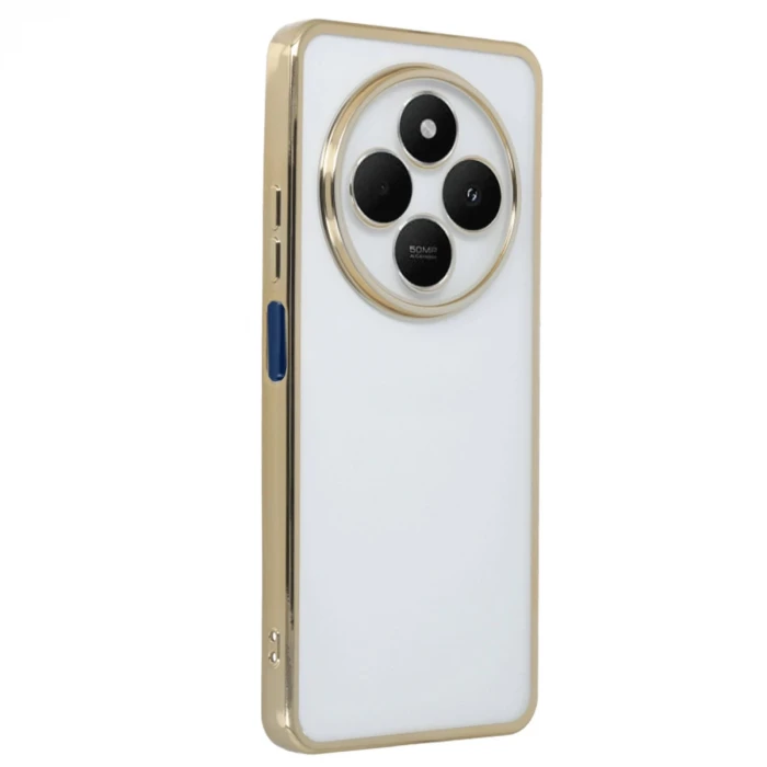 Newface Xiaomi Redmi 14C Kılıf Razer Lensli Silikon - Gold