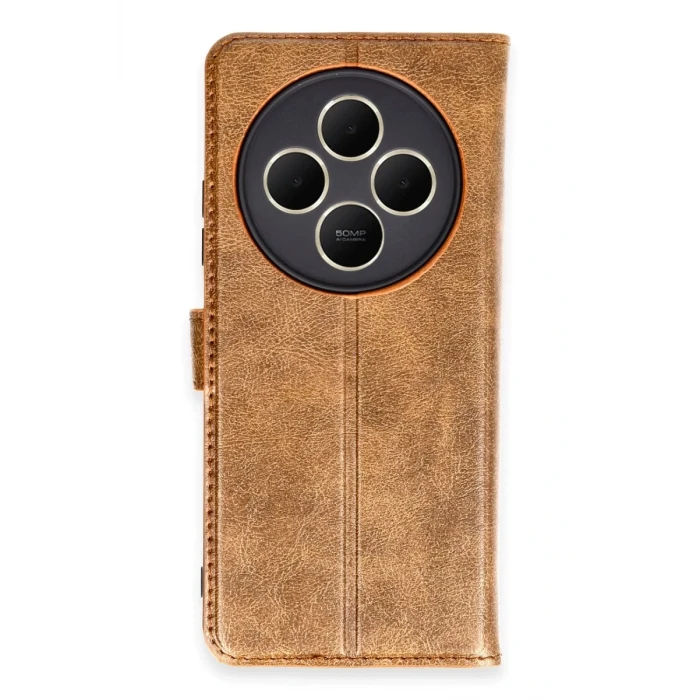 Newface Xiaomi Redmi 14C Kılıf Trend S Plus Kapaklı Kılıf - Taba