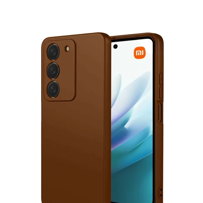 Newface Xiaomi Redmi 15 4G First Silikon - Kahverengi