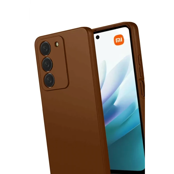 Newface Xiaomi Redmi 15 4G First Silikon - Kahverengi