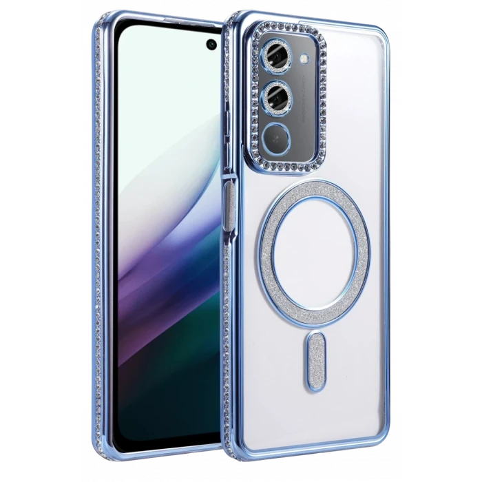 Newface Xiaomi Redmi 15 4G Joke Simli Magneticsafe Kılıf - Mavi