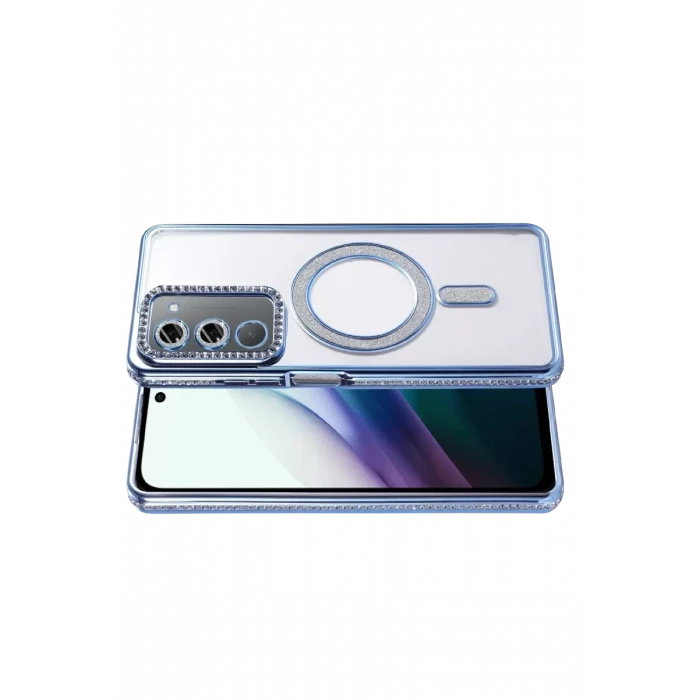 Newface Xiaomi Redmi 15 4G Joke Simli Magneticsafe Kılıf - Mavi