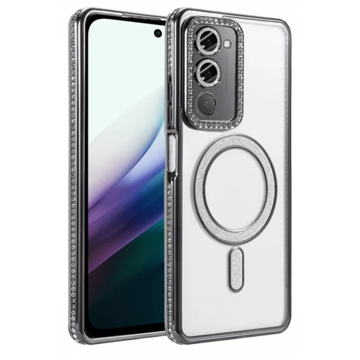 Newface Xiaomi Redmi 15 4G Joke Simli Magneticsafe Kılıf - Siyah
