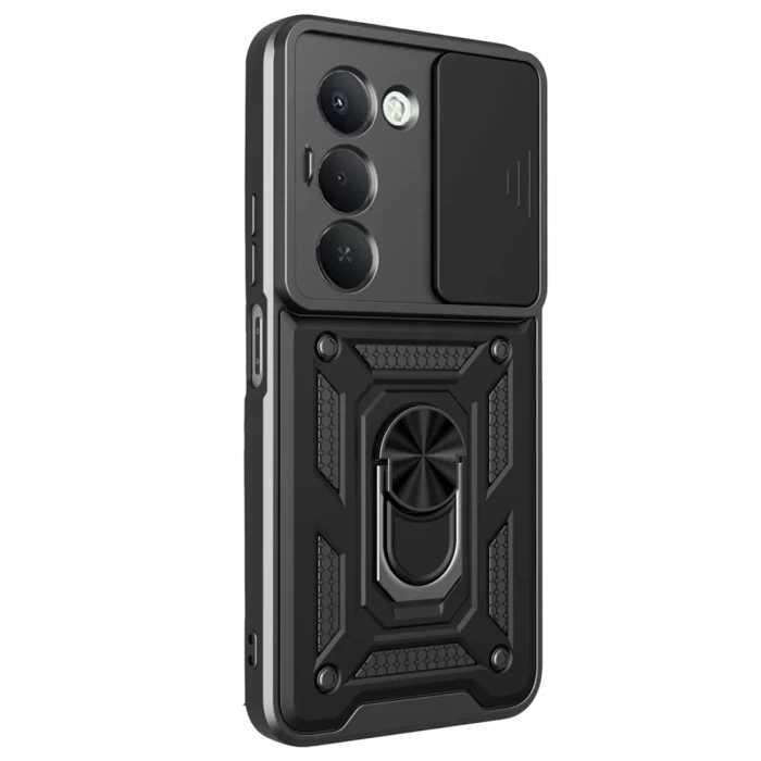 Newface Xiaomi Redmi 15 4G Pars Lens Yüzüklü Silikon - Siyah