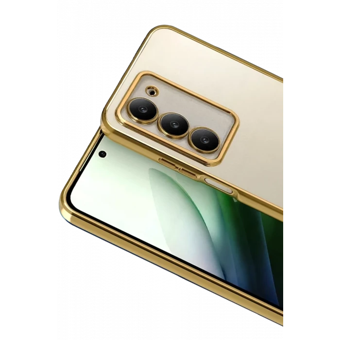 Newface Xiaomi Redmi 15 4G Razer Lensli Silikon - Gold
