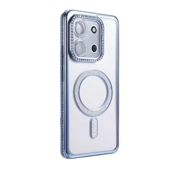 Newface Xiaomi Redmi 15C 4G Joke Simli Magneticsafe Kılıf - Mavi