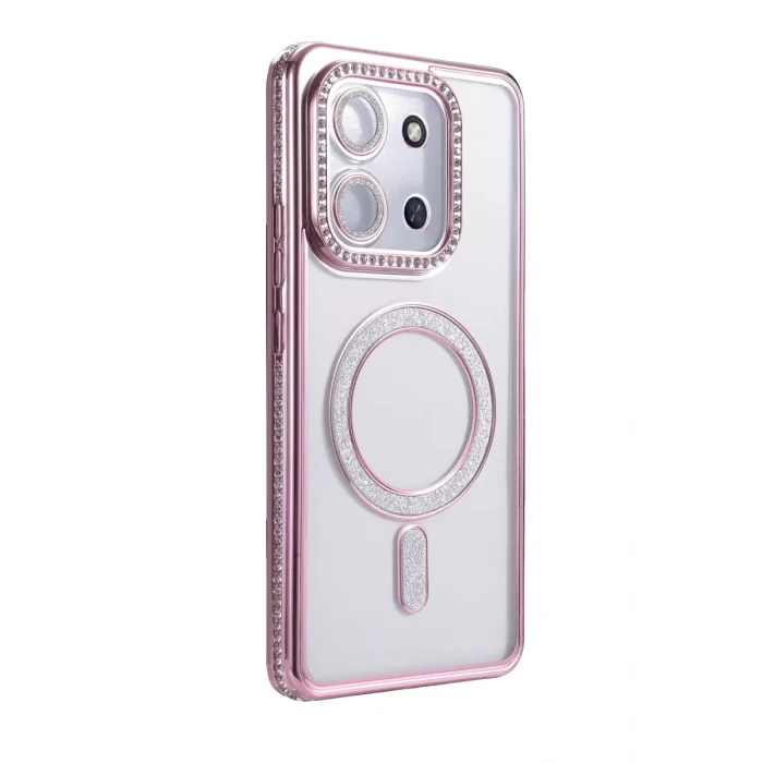 Newface Xiaomi Redmi 15C 4G Joke Simli Magneticsafe Kılıf - Pembe