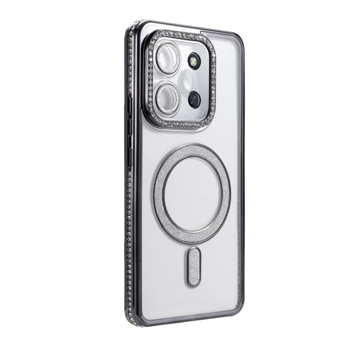Newface Xiaomi Redmi 15C 4G Joke Simli Magneticsafe Kılıf - Siyah