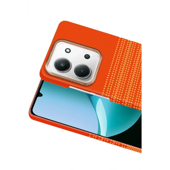 Newface Xiaomi Redmi 15C 4G Vega Magsafe Kapak - Turuncu