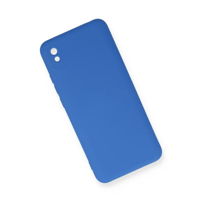 Newface Xiaomi Redmi 9A Kılıf Nano içi Kadife Silikon - Mavi