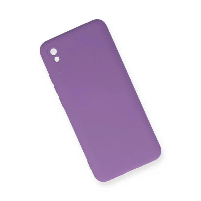 Newface Xiaomi Redmi 9A Kılıf Nano içi Kadife Silikon - Mor