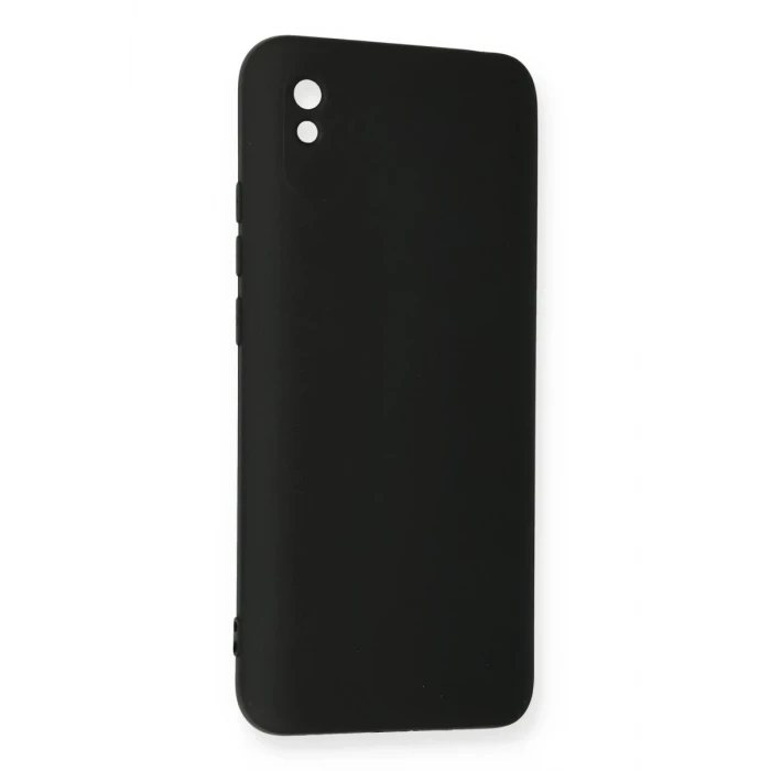 Newface Xiaomi Redmi 9A Kılıf Nano içi Kadife Silikon - Siyah