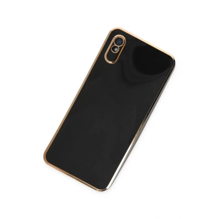 Newface Xiaomi Redmi 9A Kılıf Volet Silikon - Siyah