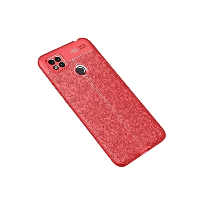 Newface Xiaomi Redmi 9C Kılıf Auto Focus Kapak - Kırmızı