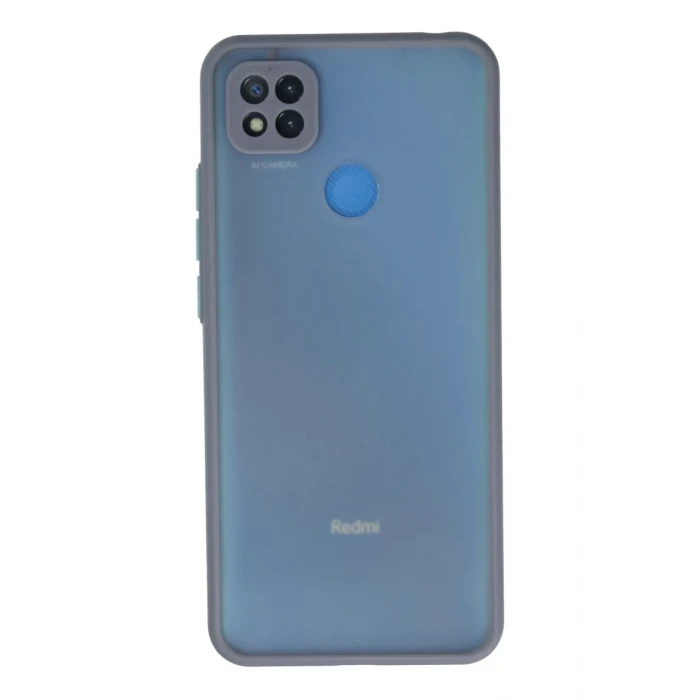 Newface Xiaomi Redmi 9C Kılıf Montreal Silikon Kapak - Gri