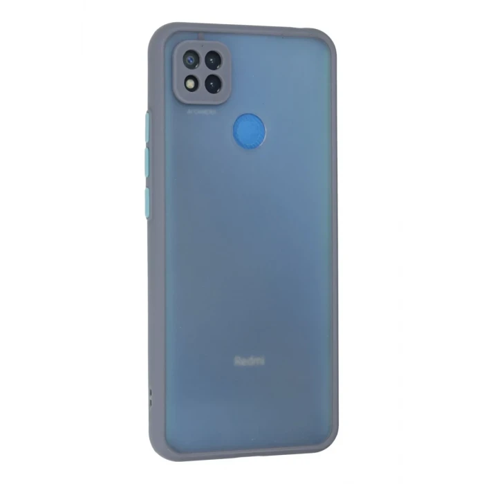 Newface Xiaomi Redmi 9C Kılıf Montreal Silikon Kapak - Gri