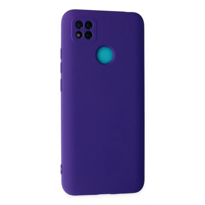 Newface Xiaomi Redmi 9C Kılıf Nano içi Kadife Silikon - Mor